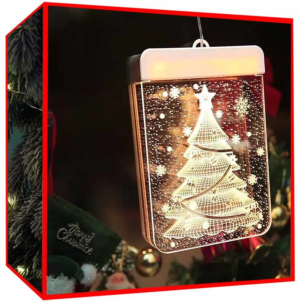 LED vitražas langui, 17 x 11,5 cm, šiltai baltas