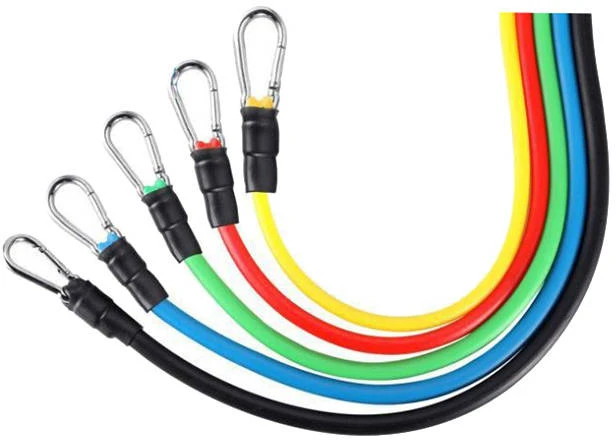 Exercise bands set of 5 resistance bands expander
