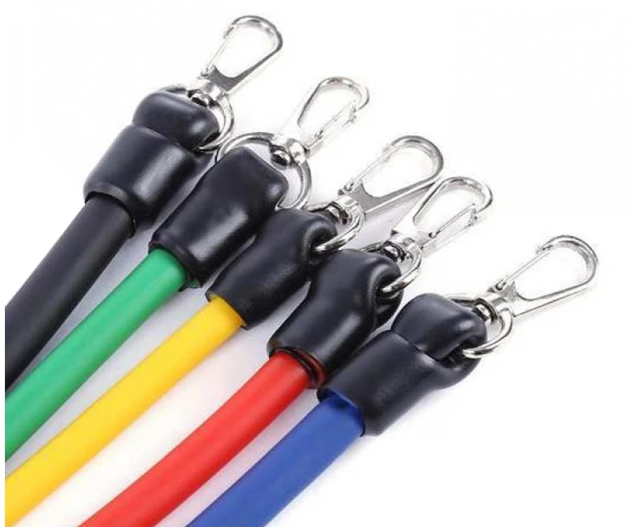 Exercise bands set of 5 resistance bands expander