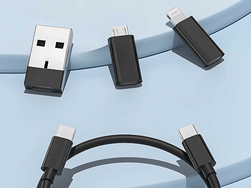 5-in-1 USB-C, micro USB, TYPE A adapterių rinkinys