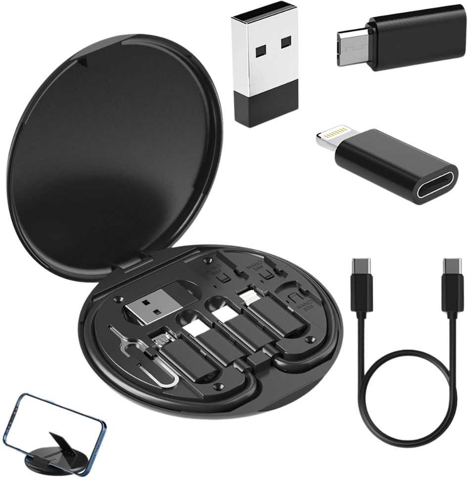 5-in-1 USB-C, micro USB, TYPE A adapterių rinkinys