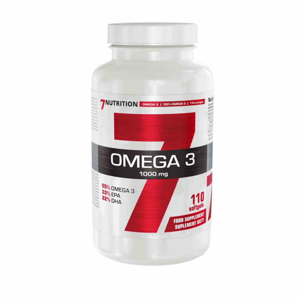 7 Nutrition 7Nutrition Omega-3 55% 1000 mg 110 Minkštų želatinos kapsulių