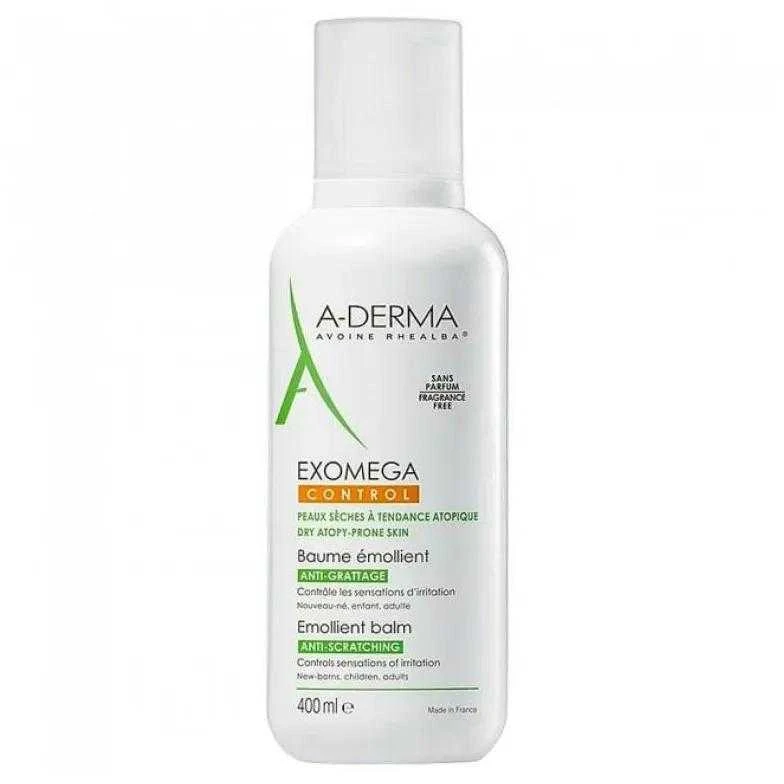 A-Derma Exomega Control Emolient Balm balzamas sausai ir jautriai odai, 400 ml