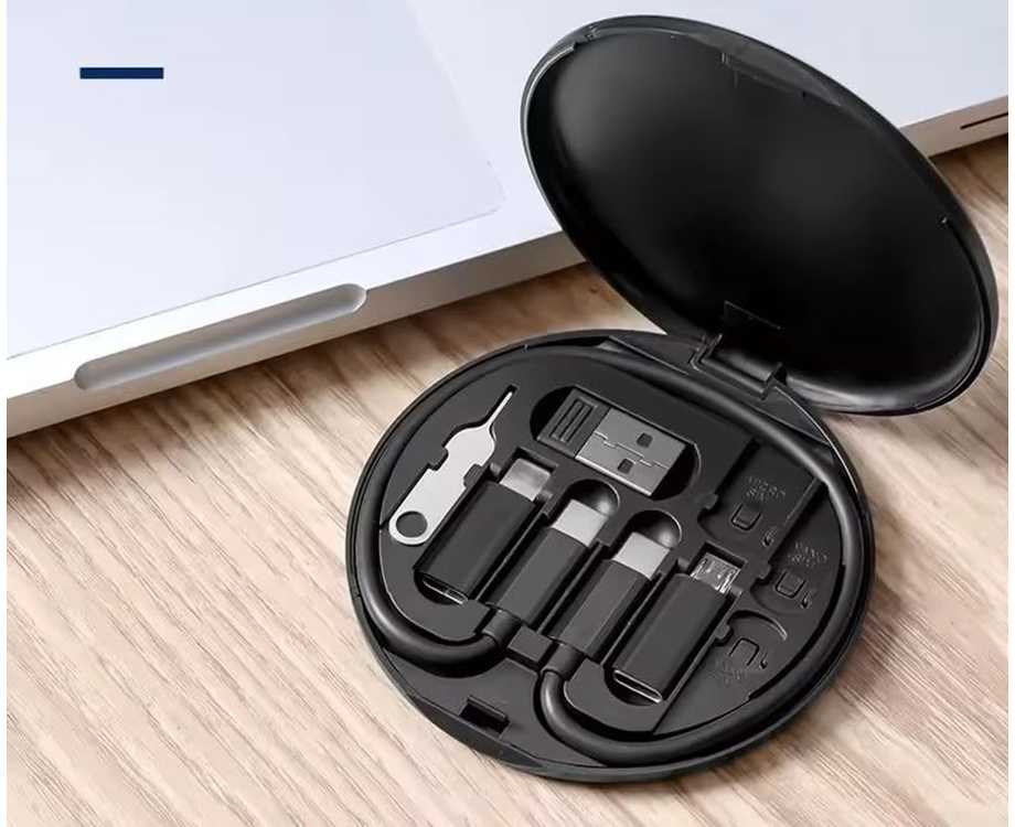 Adapteris 4in1 USB-C kabelis su mikro ir Lightning 60W