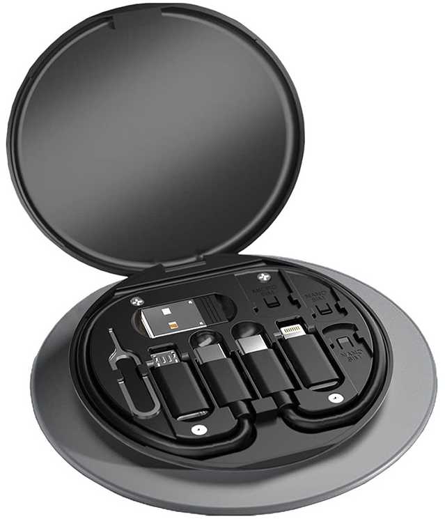 Adapteris 4in1 USB-C kabelis su mikro ir Lightning 60W
