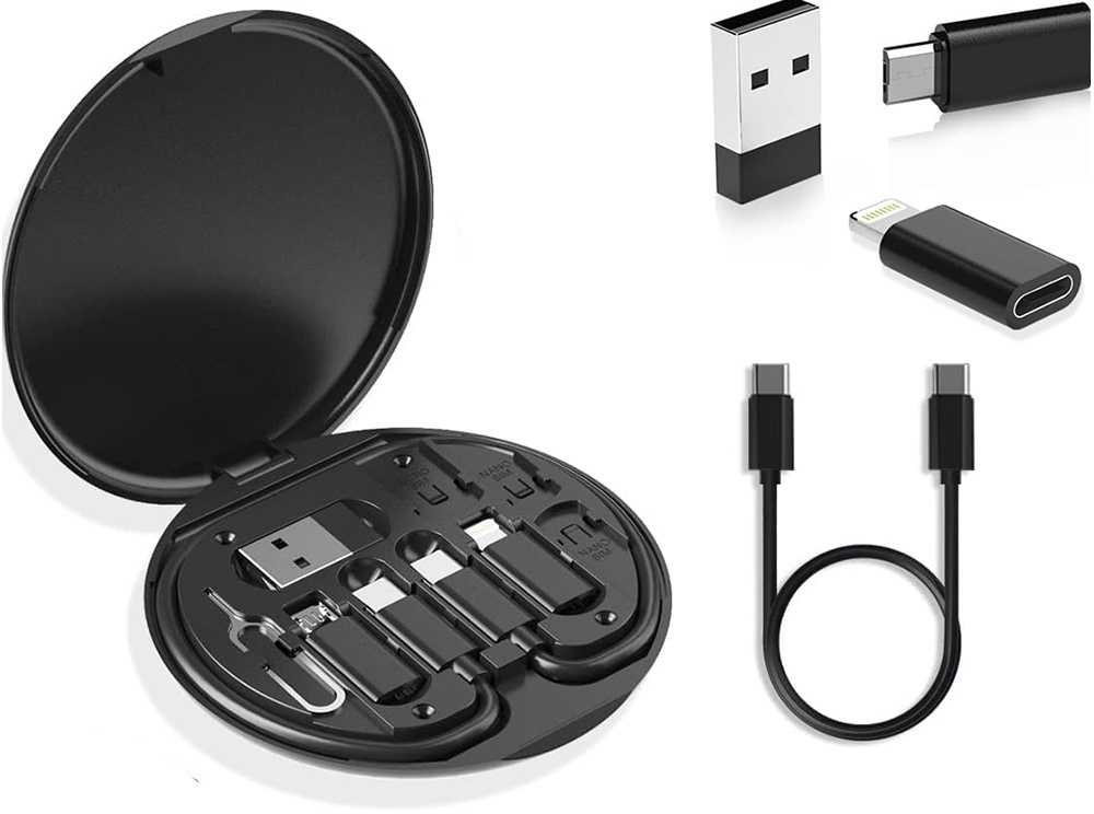 Adapteris 4in1 USB-C kabelis su mikro ir Lightning 60W