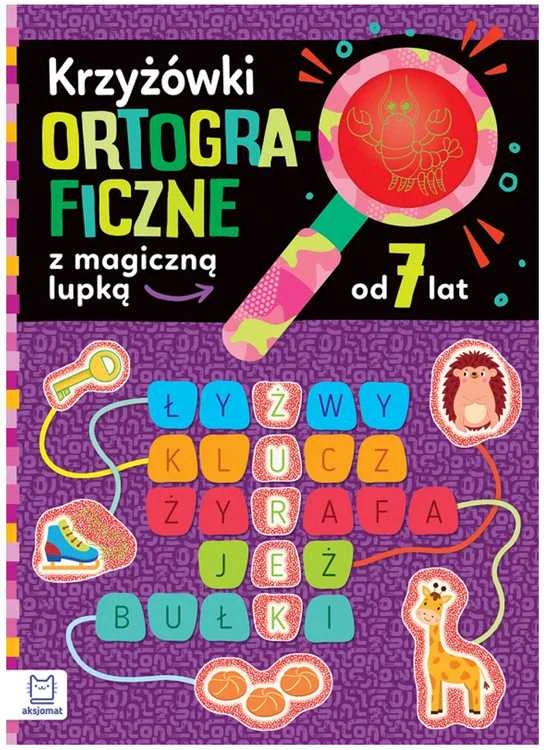 Aksjomat Edukaciniai Kryžiažodžiai su Magišku Lupa 7+ KS1073