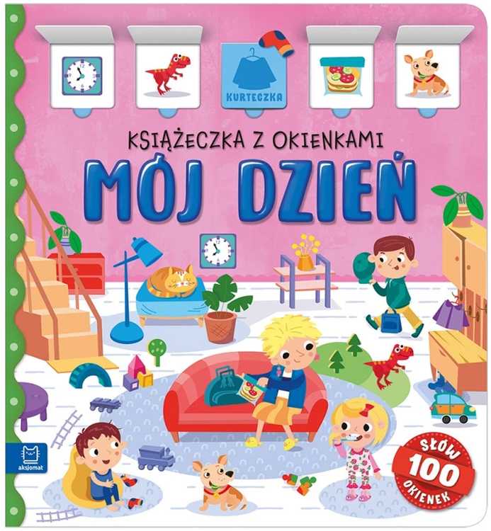 Aksjomat Interaktyvi knygelė Mój diena 100 langelių – 100 žodžių