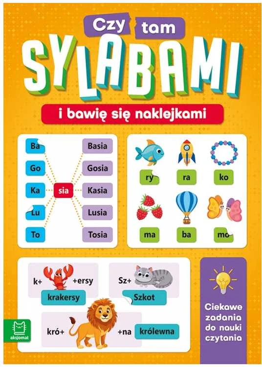 Aksjomat Knyga apie skaitymą su lipdukais KS1049 - Įdomūs užsiėmimai mažiesiems