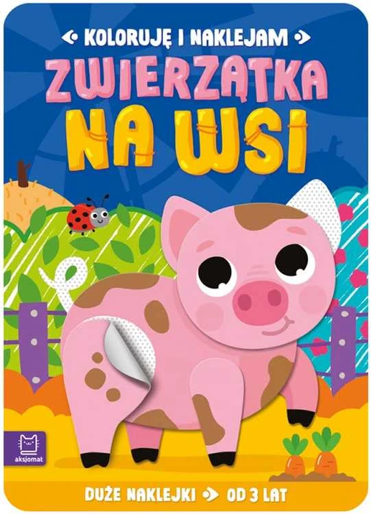 Aksjomat Knyga su lipdukais „Gyvūnai kaime“