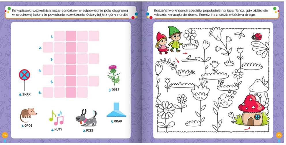 Aksjomat Švietimo knygelė 5+ - Łamigłówki ir užduotys