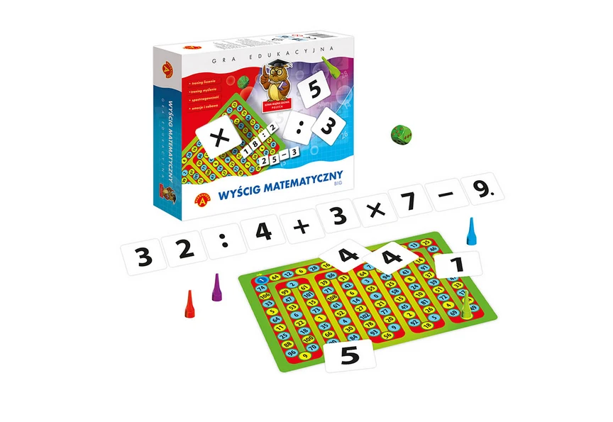 Alexander Aleksandro edukacinis žaidimas „Išmintinga galva“ - didelės matematinės lenktynės