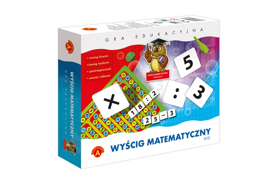 Alexander Aleksandro edukacinis žaidimas „Išmintinga galva“ - didelės matematinės lenktynės