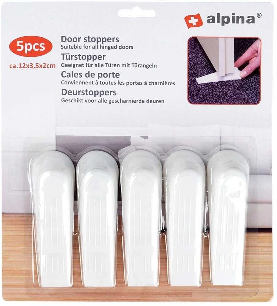 Alpina Durų stoperis 5 vnt. Baltas