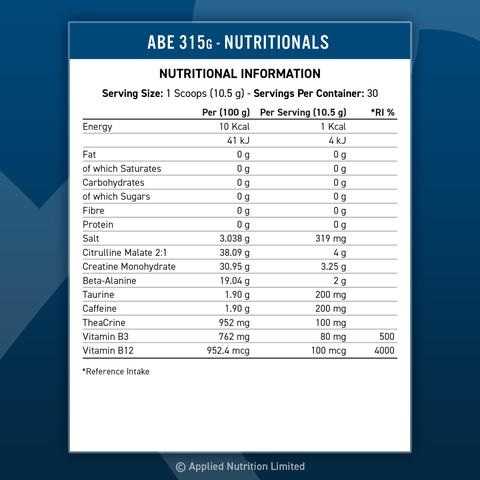Applied Nutrition ABE 375 g Ultimate Pre-workout : Skonis - Braškinis Mojito