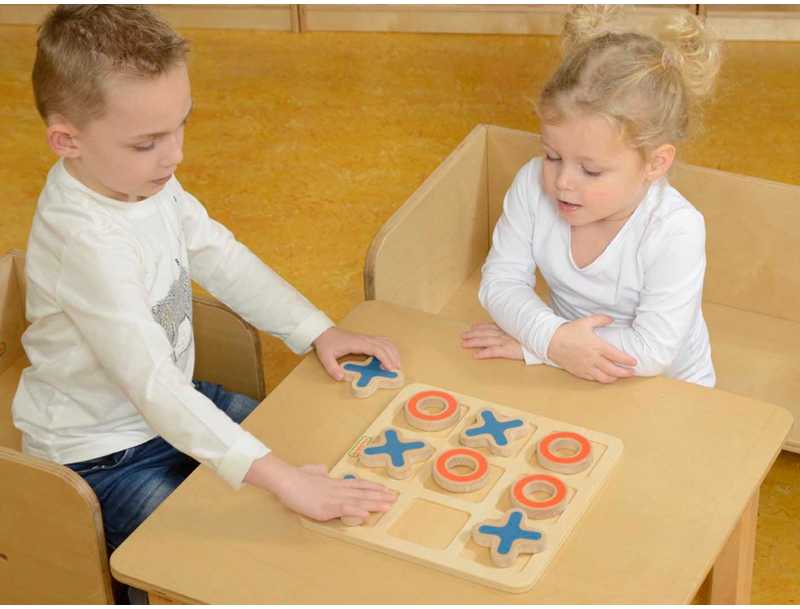 Masterkidz Medinė Žaidimų Lenta Kółko I Krzyżyk Loginių Žaidimų