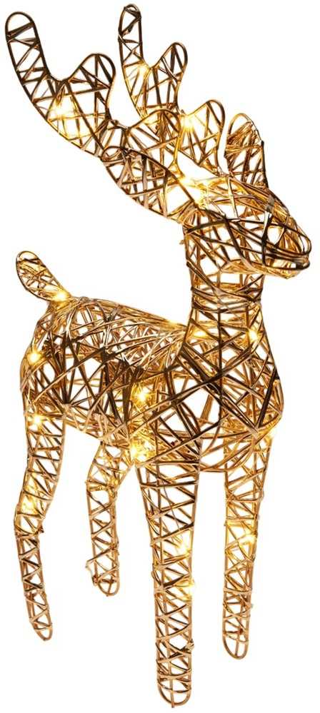 Apšviestas elnias LED dekoracija 37 cm