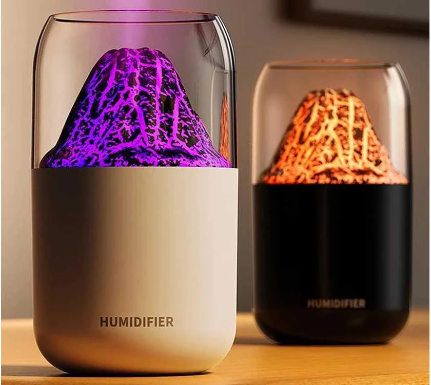 Ultragarsinis oro drėkintuvas su LED apšvietimu ir aromaterapija, 300 ml