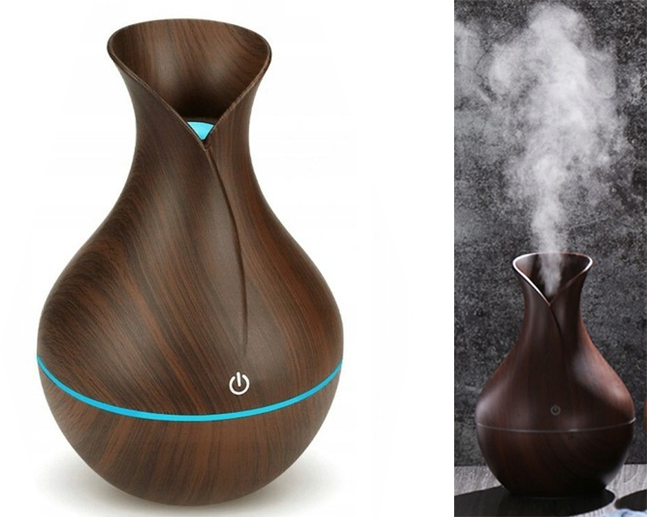 Oro drėkintuvas su aromaterapijos funkcija, RGB apšvietimu ir USB maitinimu, 200 ml