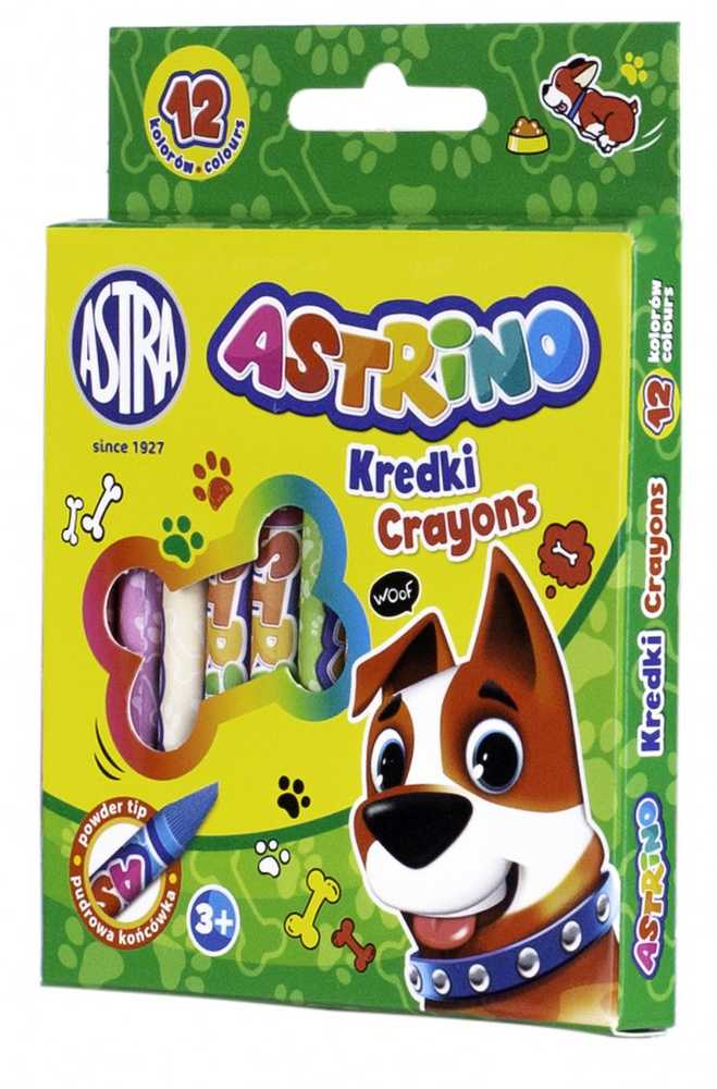 Astra kreidelės 12 spalvų