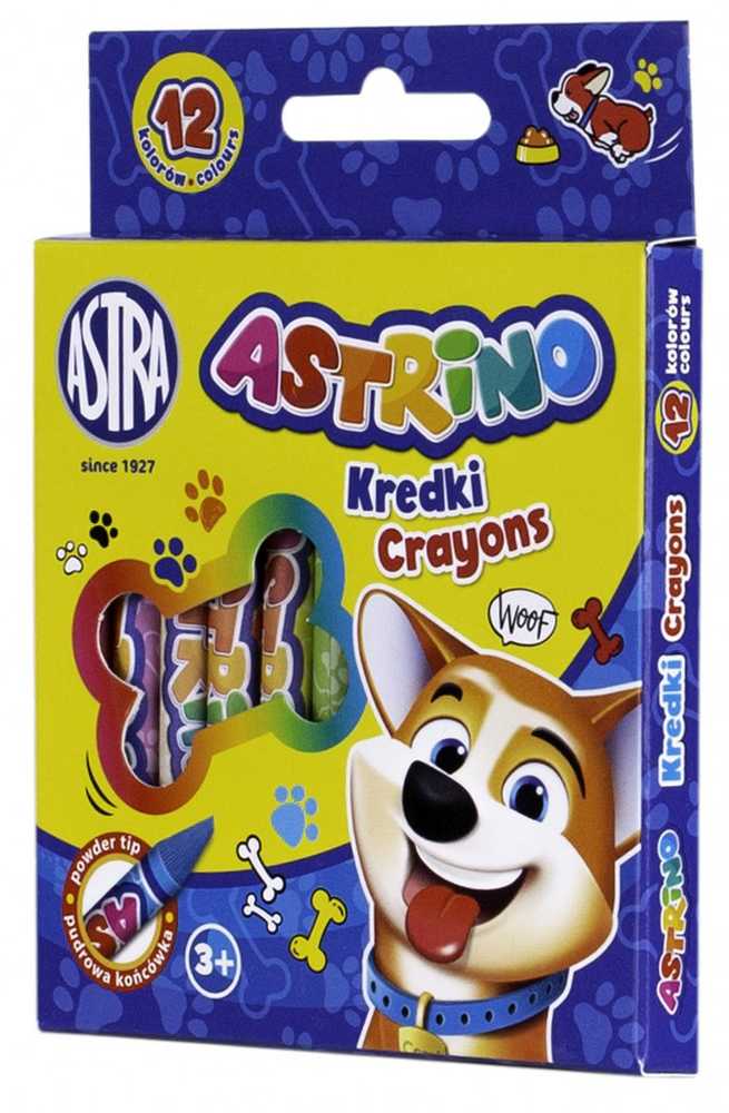 Astra kreidelės 12 spalvų