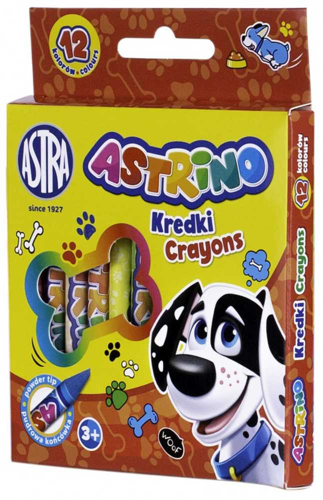 Astra kreidelės 12 spalvų