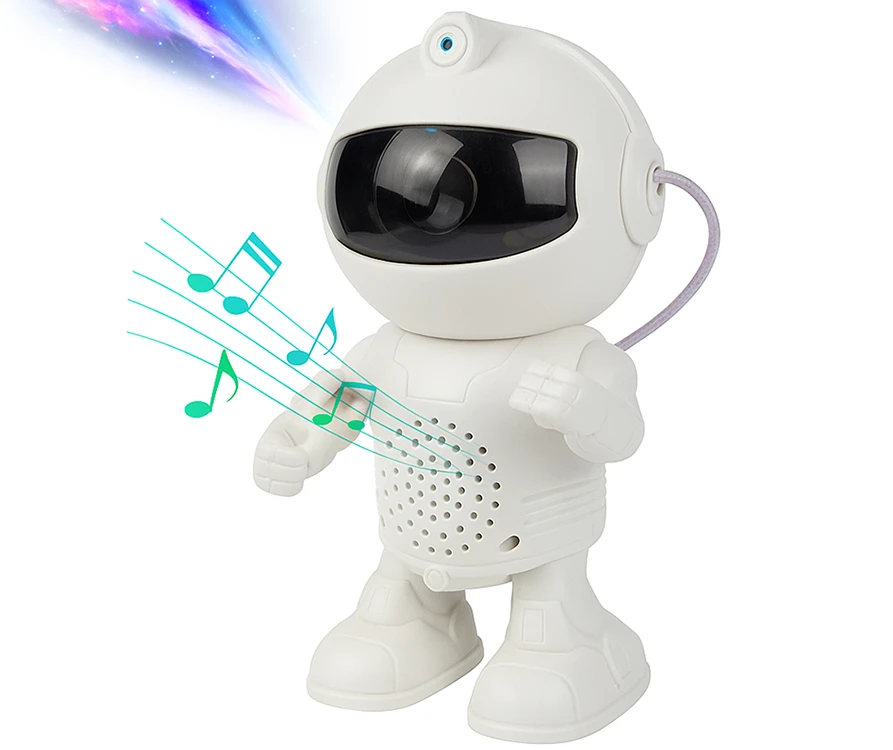 Žvaigždžių projektorius astronautas lemputė su muzika