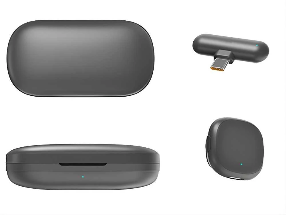 Ausinės 2 vnt. Belaidžių mikrofonų, skirtų „Iphone“ telefonui ir kompiuteriui su usb-c jungtimi