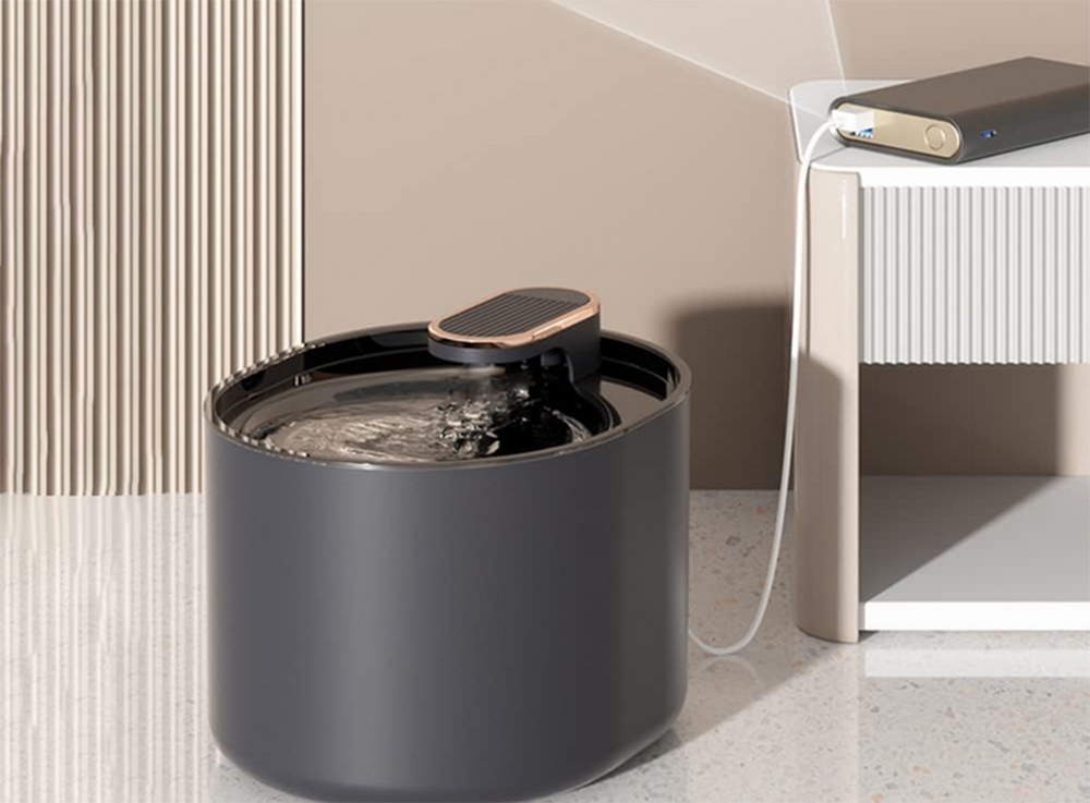 Gyvūnų automatinė vandens gertuvė 3L, juoda
