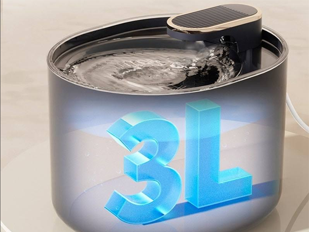 Gyvūnų automatinė vandens gertuvė 3L, juoda