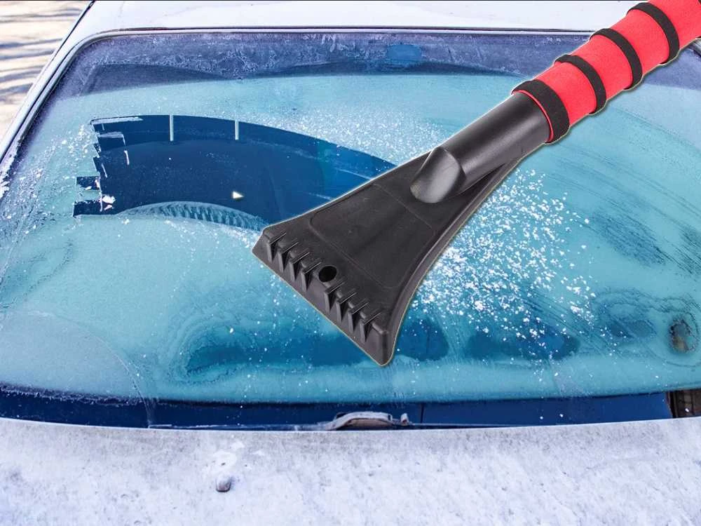 Automobilio langų skreperis ir šepetys 2 viename 87 cm