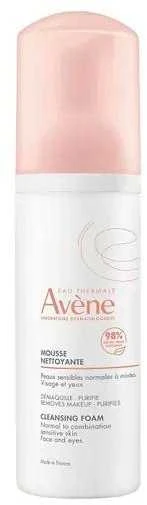 Avene Cleansing Foam Make-up Remover valomosios veido putos, 150 ml