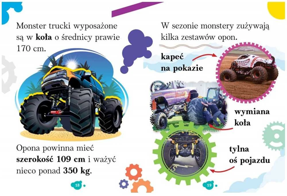 Aksjomat Axiom Knyga vaikams - Žodžiai ir sakiniai: Monster Trucks