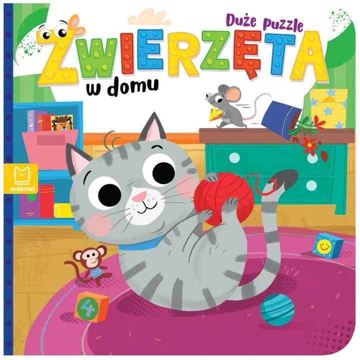 Aksjomat Axiom Žaislai Puzzlių Knyga Paukščiai ir Namų Gyvūnai