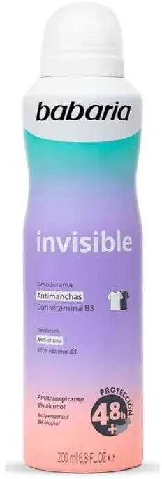 Babaria Invisible dezodorantas purškiamas 200ml