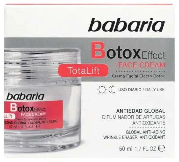 "Babaria Botox Effect" veido kremas "Facial Totalift" 50ml