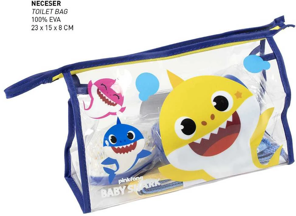 Baby Shark tualeto reikmenų krepšys su priedais