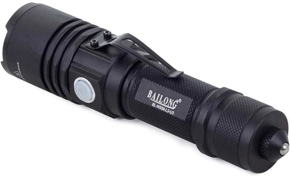 Žibintuvėlis Bailong W556 su CREE XM-L T6 dioda ir USB įkrovimu