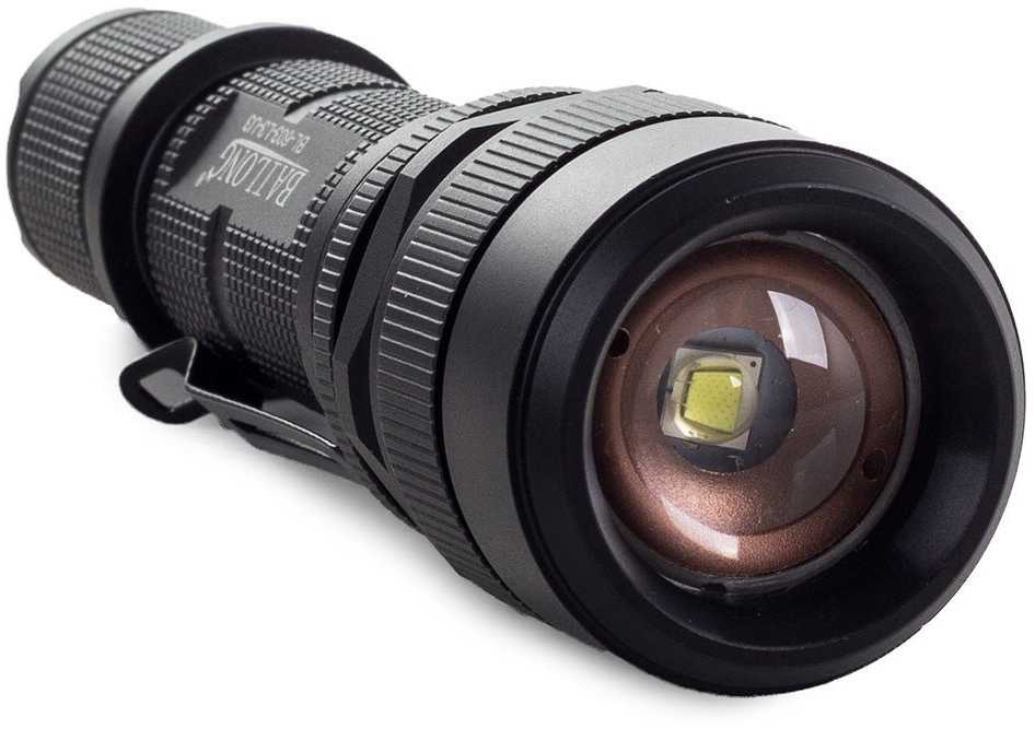 Žibintuvėlis Bailong 603 LED su CREE XM-L T6 dioda ir USB krovimu
