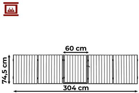 Kaminer Pagrindiniai židinio vartai BK-2961