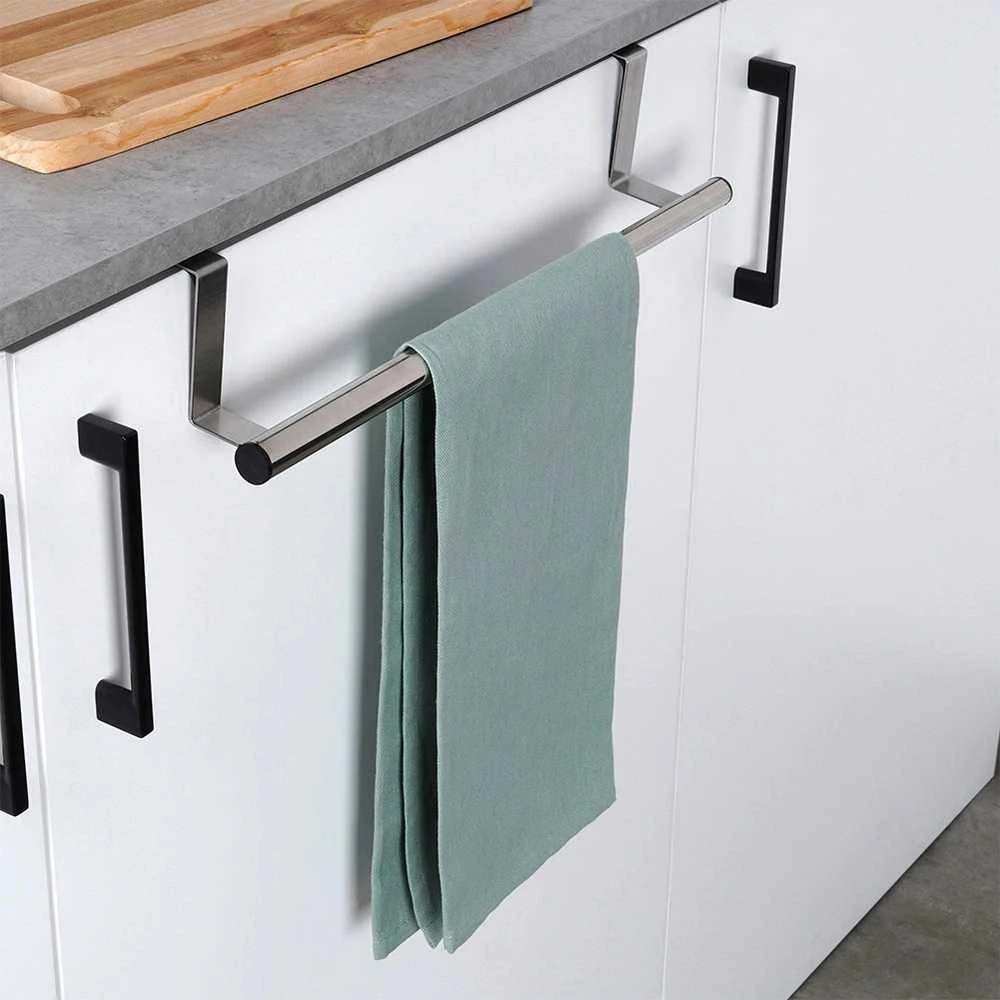 Bathroom Solutions Virtuvės rankšluosčių laikiklis, 25-40 cm, reguliuojamas, nerūdijančio plieno