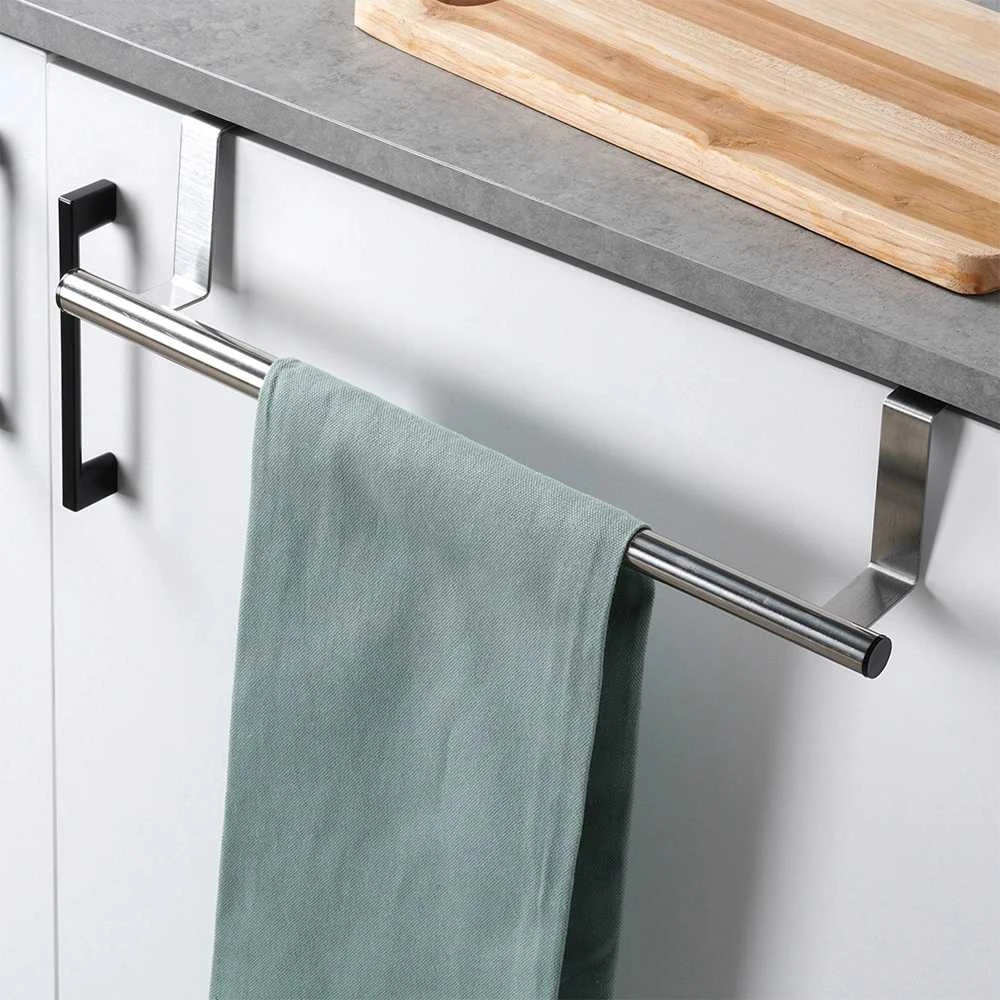 Bathroom Solutions Virtuvės rankšluosčių laikiklis, 25-40 cm, reguliuojamas, nerūdijančio plieno