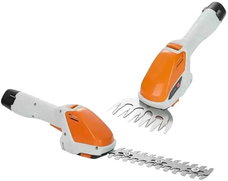 Akumuliatorinės žolės ir krūmų žirklės SL-0121, 12V, 2W1