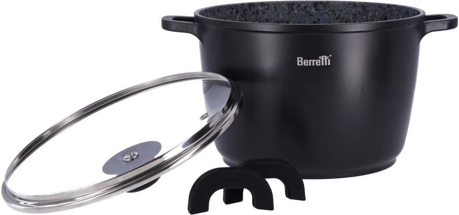 Berretti Ketaus Puodas 24x16.5cm su Stiklo Dangčiu