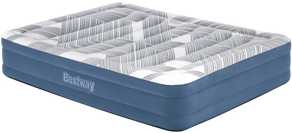 „Bestway 2“ asmens patogus karalienės čiužinys 203x152x36cm įmontuotas siurblys 6712y