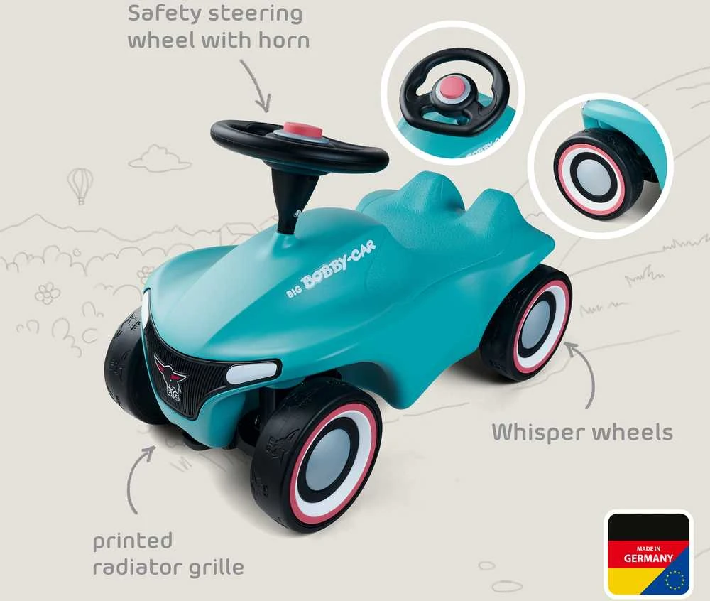 BIG Bobby Car Neo Lazurowas Vaikiškas Automobilis