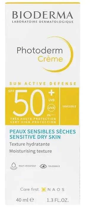 BIODERMA Photoderm Kreminis SPF 50+ apsauginis kremas nuo saulės, 40 ml