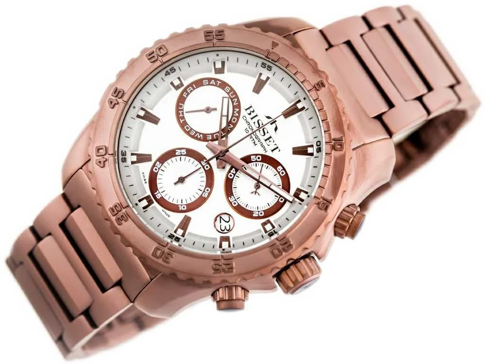 Laikrodis BISSET Titanium Chrono BSDF16VISY10BX