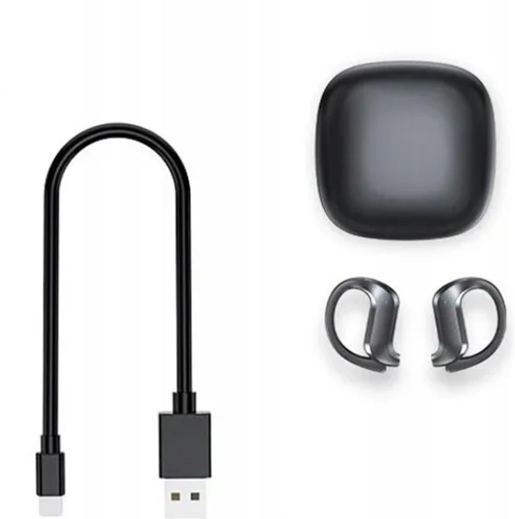 Bluetooth belaidės sportinės ausinės bėgimui, dėvimos ant ausų