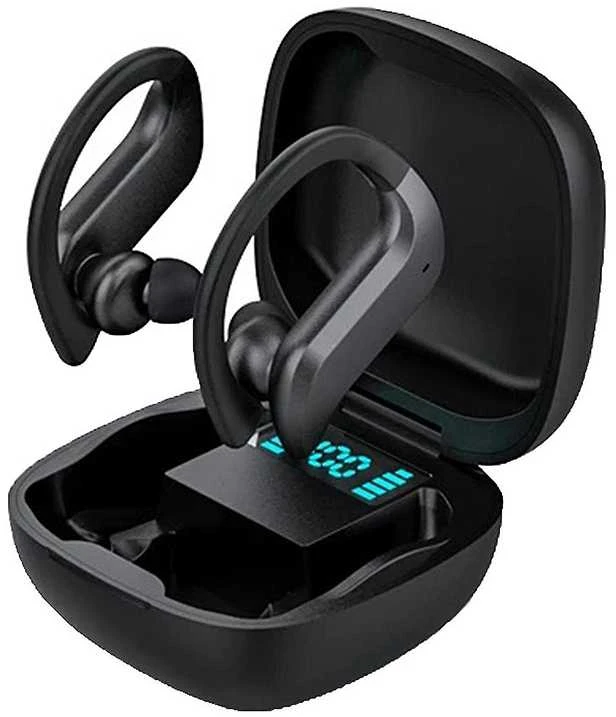 Bluetooth belaidės sportinės ausinės bėgimui, dėvimos ant ausų